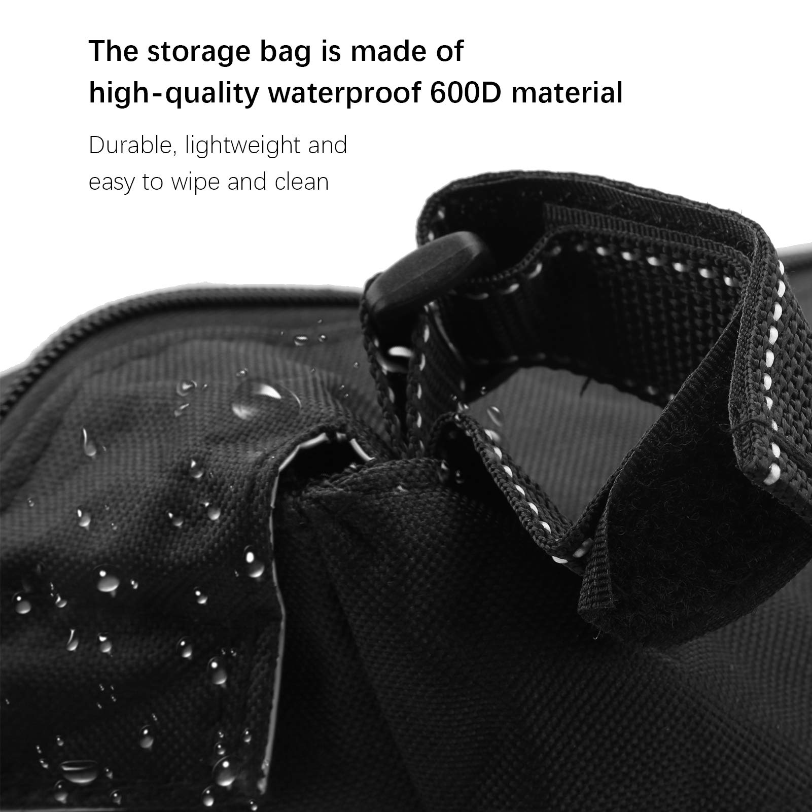 BigKing Baby Stroller Storage Bag - Multifunctional Organizer for Diapers, Toys & Essentials - Durable Black Stroller Accessory - Perfect for Shopping, Travel & Daily Walks