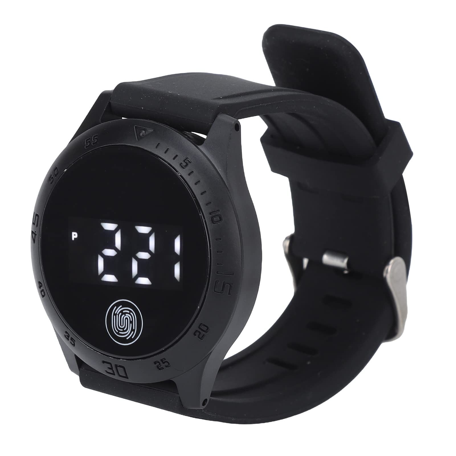 HZ2030 Digital Sports Watch for Men Women - Waterproof Touchscreen LED Backlight Wristwatch with Large Dial & Adjustable Plastic Strap (Black) - Perfect for Running, Swimming, Gym Workouts & Outdoor Activities