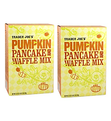 Trader Joe's Pumpkin Pancake & Waffle Mix - 2 Pack (21.2 oz Each) | Fall Breakfast, Holiday Brunch, Autumn Baking Supplies for Family & Friends