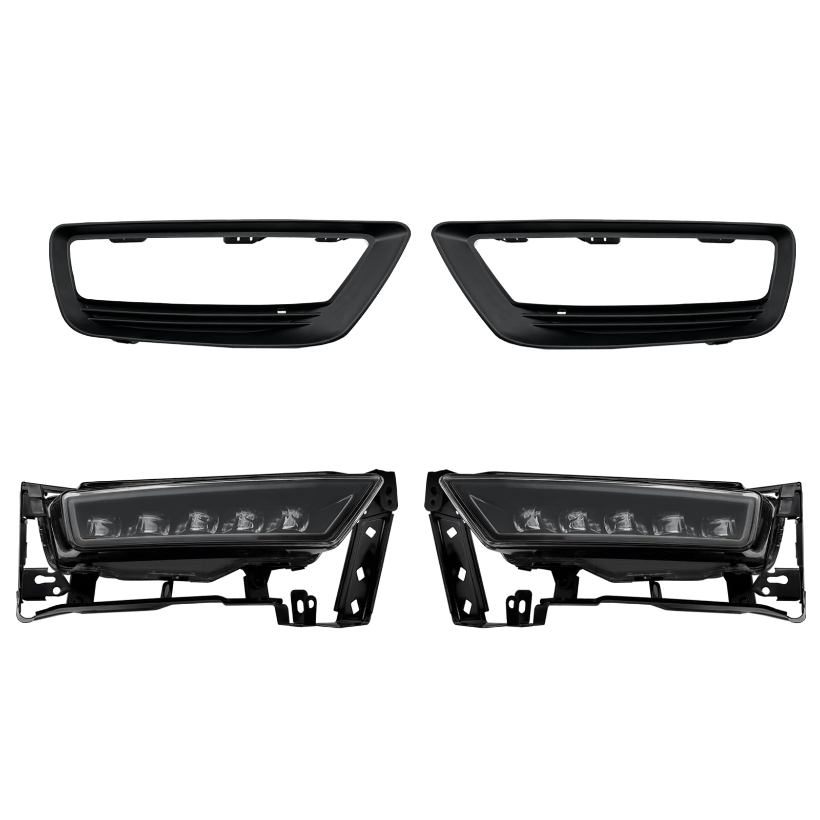 2013-2015 Honda Accord Sedan LED Fog Lights (Non-Hybrid) - Clear Lens with Switch & Wiring Harness | Perfect for Night Driving & Foggy Conditions