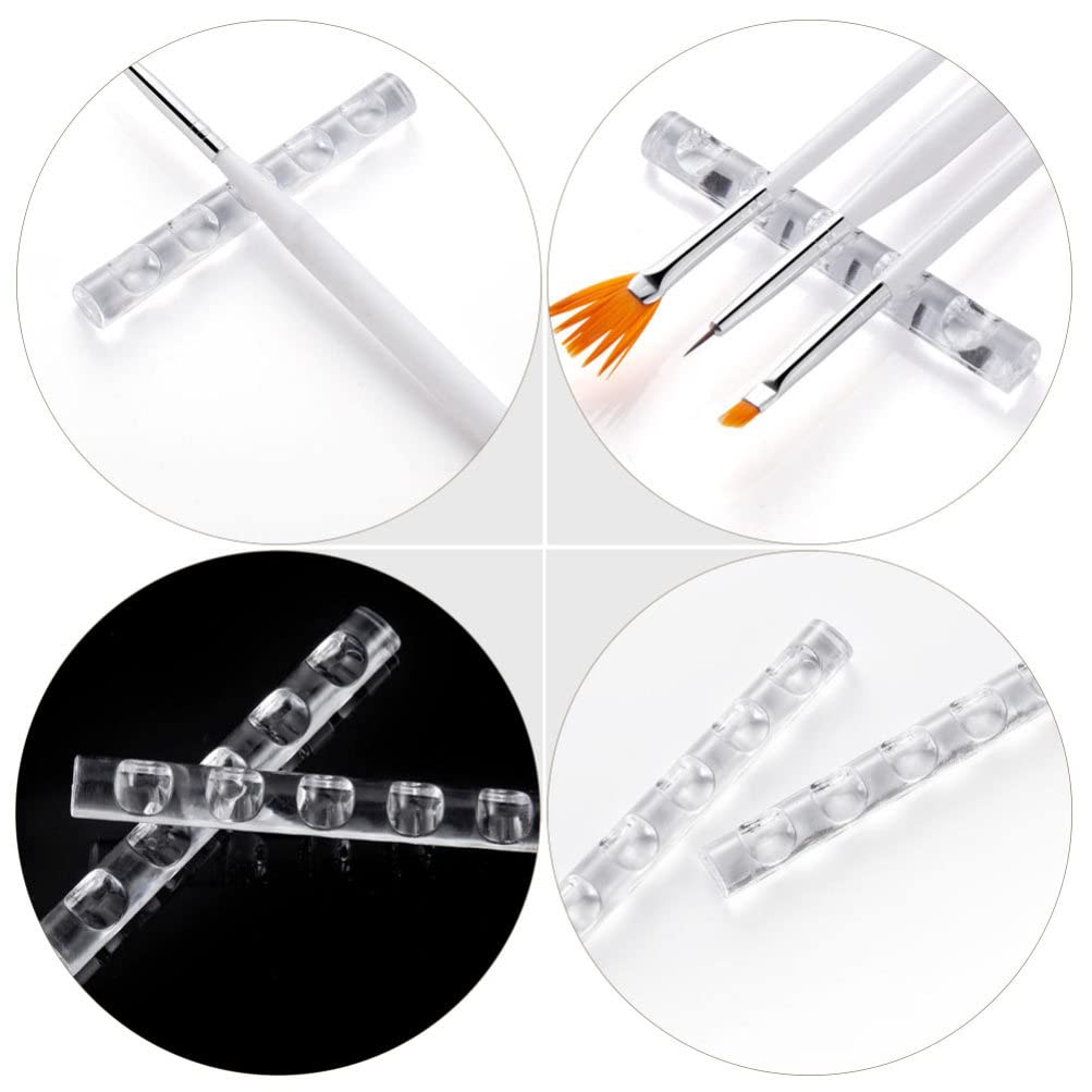6-Piece Nail Pen Holder Set - Professional Nail Salon Organizer for Brushes, Drawing Pens & Manicure Tools | Perfect for Nail Art, Salon Storage & Home Manicure Stations