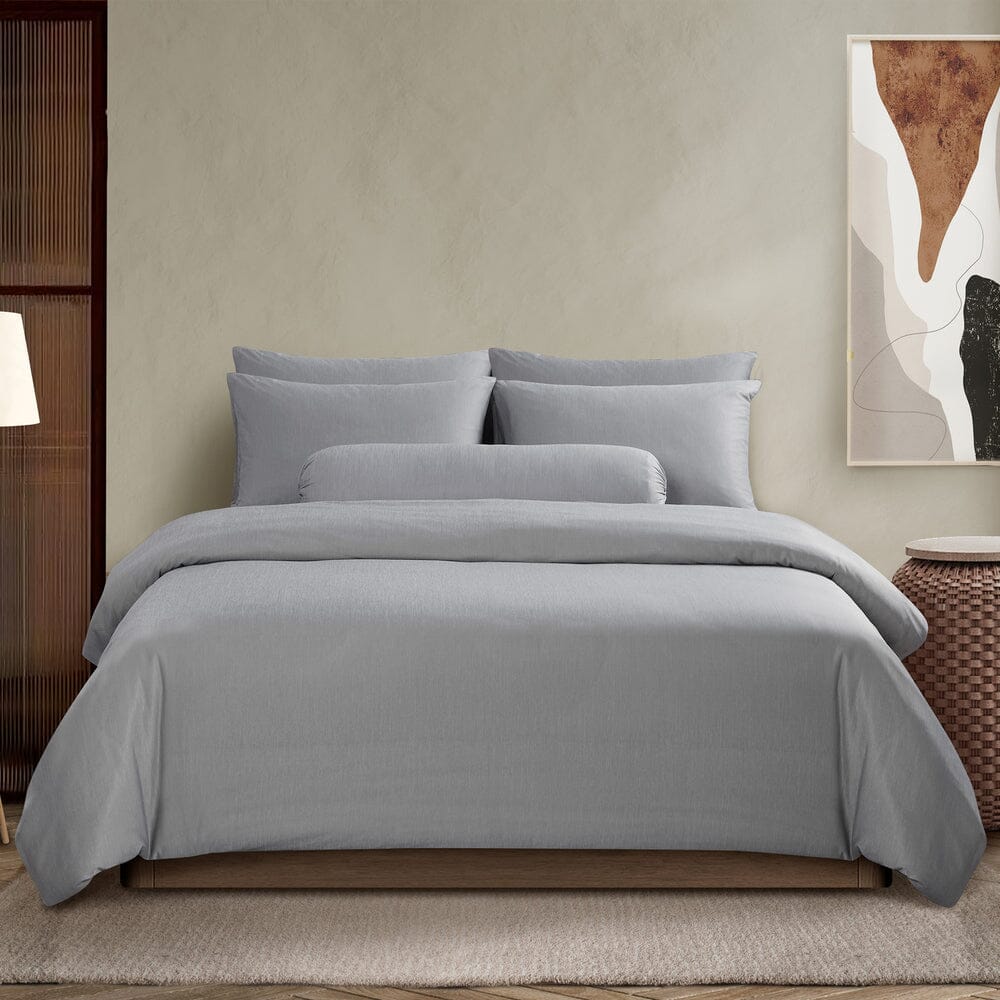 Holy Sheets™ Chalky Finish Queen Size Bed Sheet Set - Soft & Breathable Cotton Bedding for Modern Bedrooms, Perfect for Master Bedroom, Guest Room & Dorm Decor