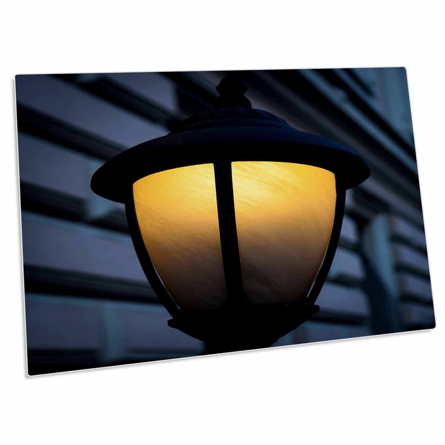 3dRose Decorative LED Lamp with Yellow Light for Dark Streets - Desk Pad Place Mats (dpd-276024-1) | Perfect for Home Office, Bedroom Night Light & Outdoor Pathway Lighting