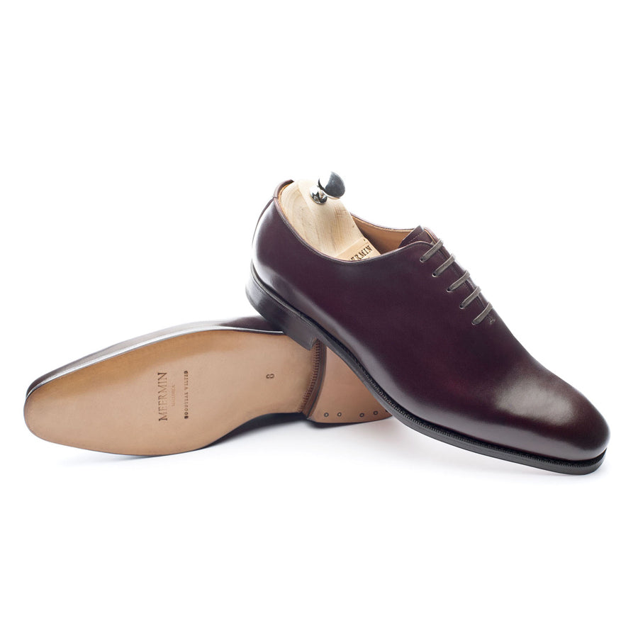 101540 Burgundy Calf Leather Shoes - Elegant & Comfortable Dress Shoes for Men | Perfect for Business, Formal Events & Weddings