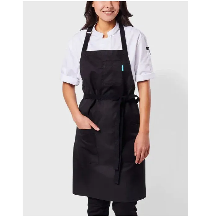 Premium Bluecut Long Line Apron - Black - Durable & Stylish Kitchen Apron for Cooking, Baking & Grilling - Perfect for Chefs, Home Cooks & BBQ Enthusiasts