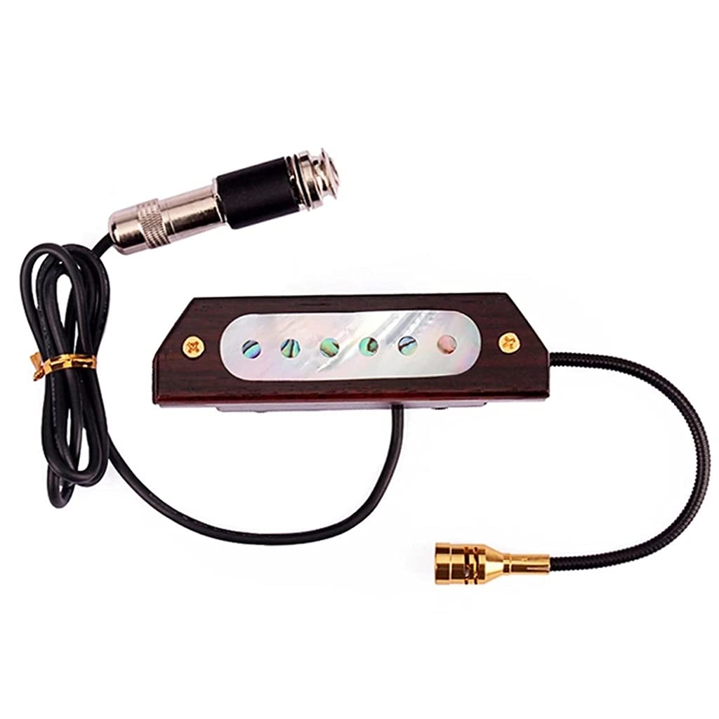 XJJZS Wood Acoustic Guitar Sound Hole Pickup - Magnetic Pickup for 39/40/41/42 Inch Acoustic Guitars | Perfect for Live Performances & Studio Recording