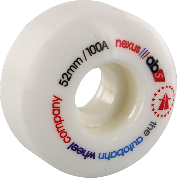 Autobahn Nexus 52mm 100a White Skateboard Wheels (Set of 4) - High Performance Wheels for Street Skating, Park Riding & Cruising - Perfect for Tricks, Commuting & Smooth Rides