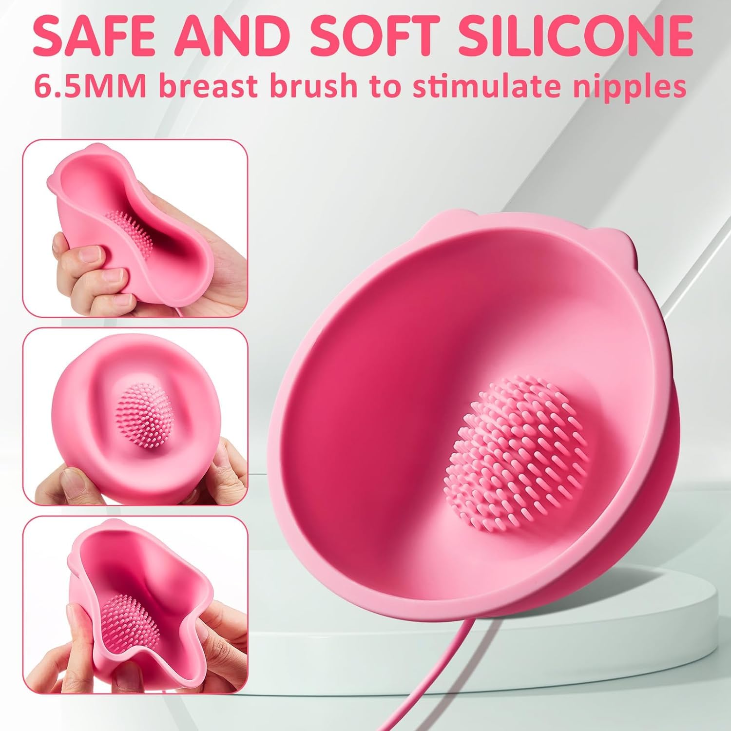 Breast Massager & Nipple Suckers - Women's Pleasure Toys for Sensual Relaxation & Couples Play - Perfect for Solo Use, Foreplay & Intimate Moments