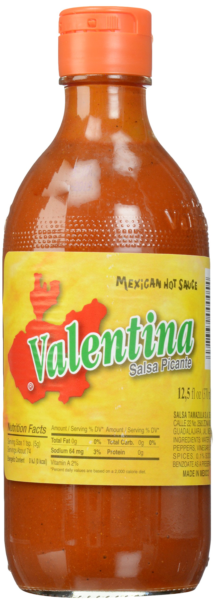 Valentina Mexican Hot Sauce - 12.5 oz Bottle | Authentic Salsa Picante for Tacos, Nachos & Mexican Dishes | Spicy Condiment for Home Cooking & Restaurants