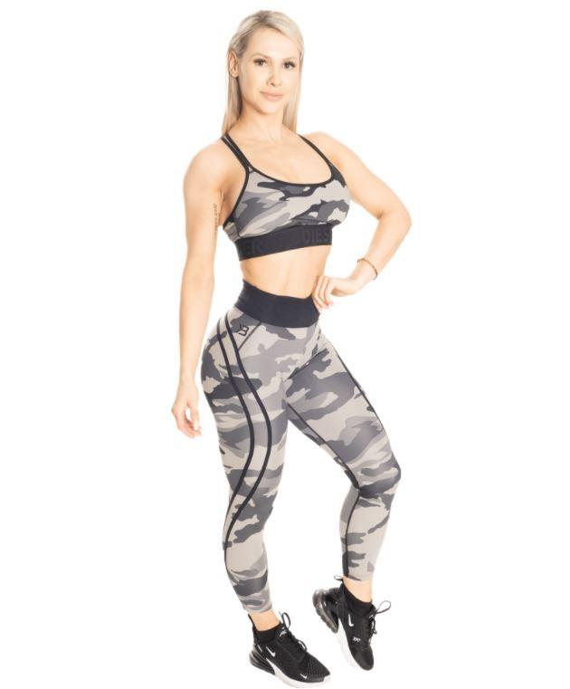 Better Bodies Gym Sports Bra - High Support Tactical Camo Workout Bra for Women | Running, Yoga & Fitness Training