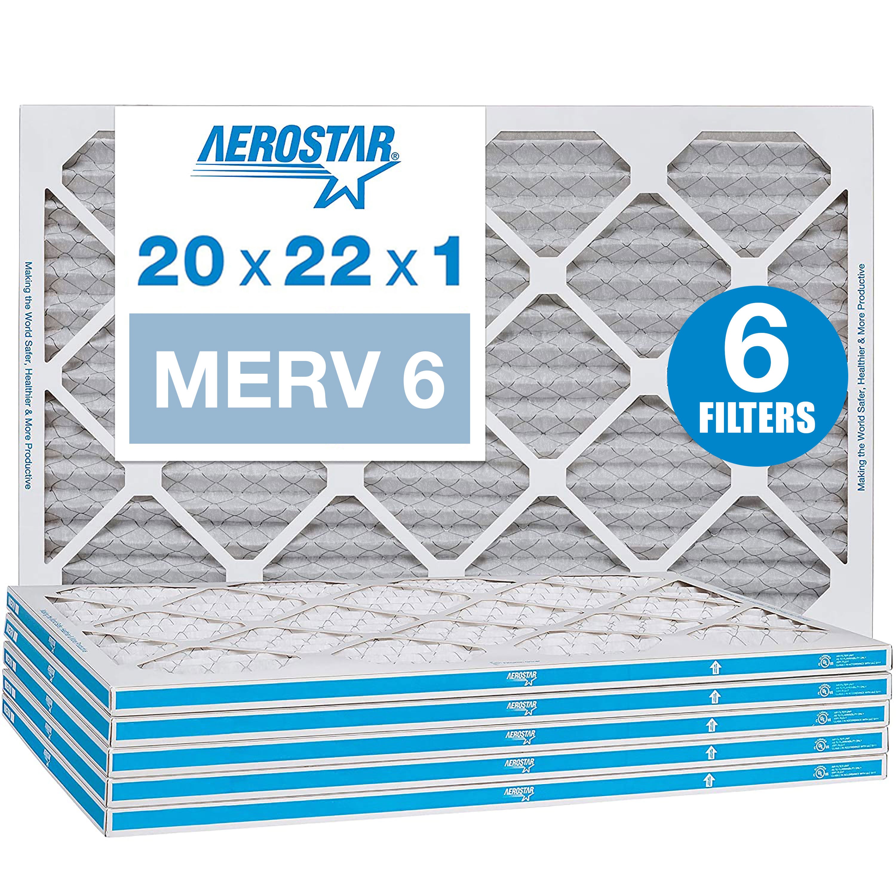 20x22x1 Air Filter MERV 8 - High Efficiency HVAC Furnace AC Filters for Home, Office & Commercial Use - Traps Dust, Pollen & Allergens - Perfect for Allergy Sufferers & Clean Air Lovers