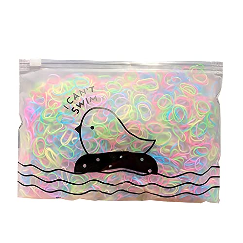 2000 PCS Kids Colorful Hair Rubber Bands - Premium Small Hair Elastics for Toddler Girls & Boys, Mini Rubber Hair Ties with Cutter Tool | Perfect for Braiding, Ponytails & DIY Hair Styling