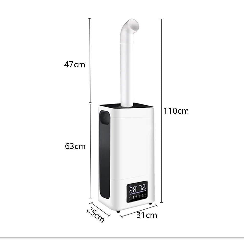 23.8L Commercial Cold Mist Humidifier with Remote Control, LED Screen & Auto Timer - Perfect for Bedroom, Office & Industrial Use - Extended Spray Tube for Wide Coverage