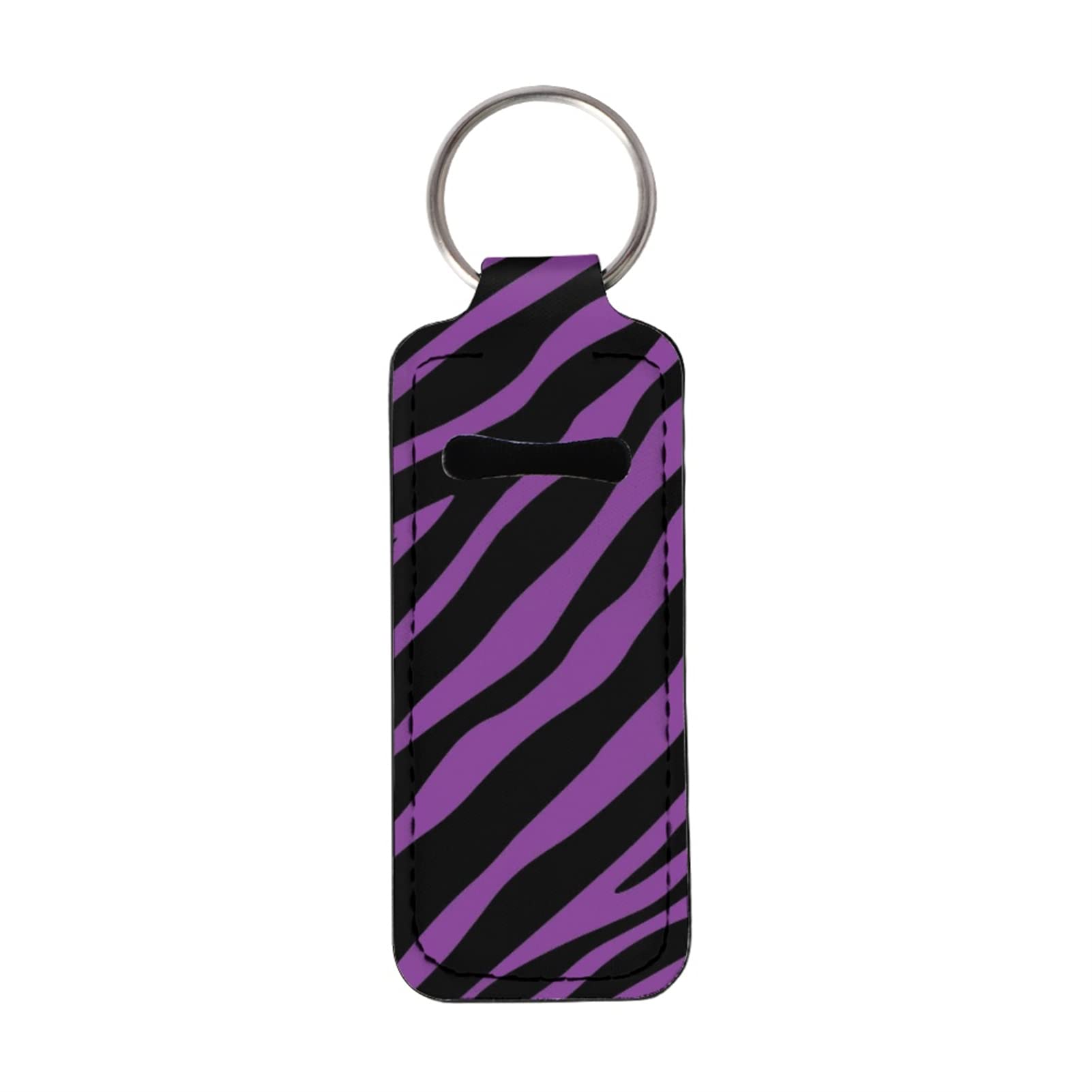 Stylish Print Lip Balm Keychain Holder - Cute Chapstick & Lipstick Keychain for Women - Perfect for Keys, Bags & Everyday Carry (Coldinair)