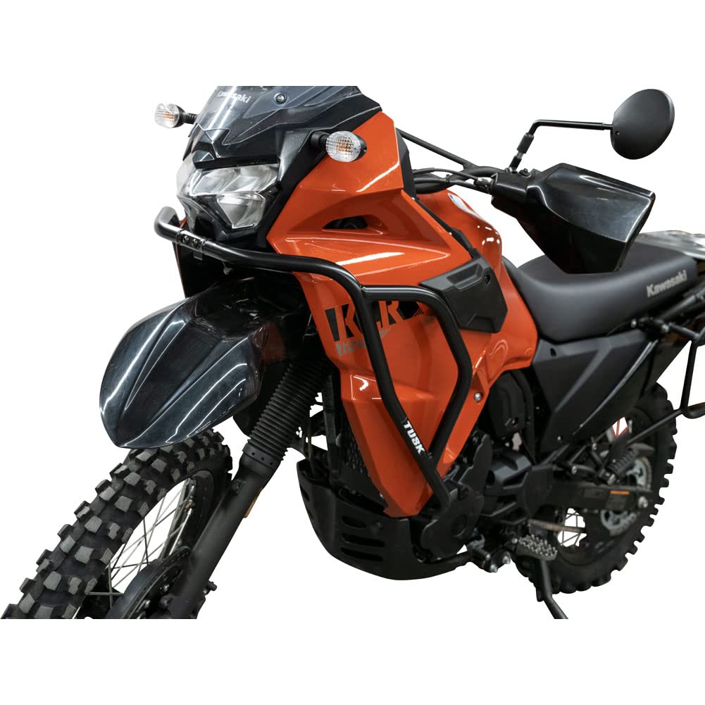 Tusk Crash Bars - Black Engine Guards for Kawasaki KLR650 (2022-2025) | Motorcycle Protection for Off-Road & Adventure Riding