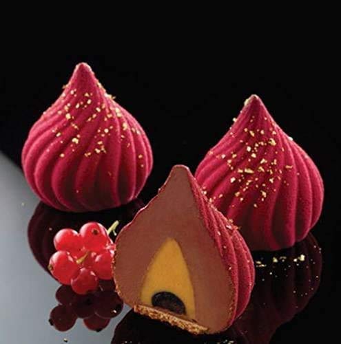 3D Silicone Baking Molds for Mousse Cake, Pastry, Truffle, Pudding, Jelly & Cheesecake - Onion Shape 6-Cavity Dessert Molds | Perfect for Home Baking, Party Treats & Professional Pastry Making