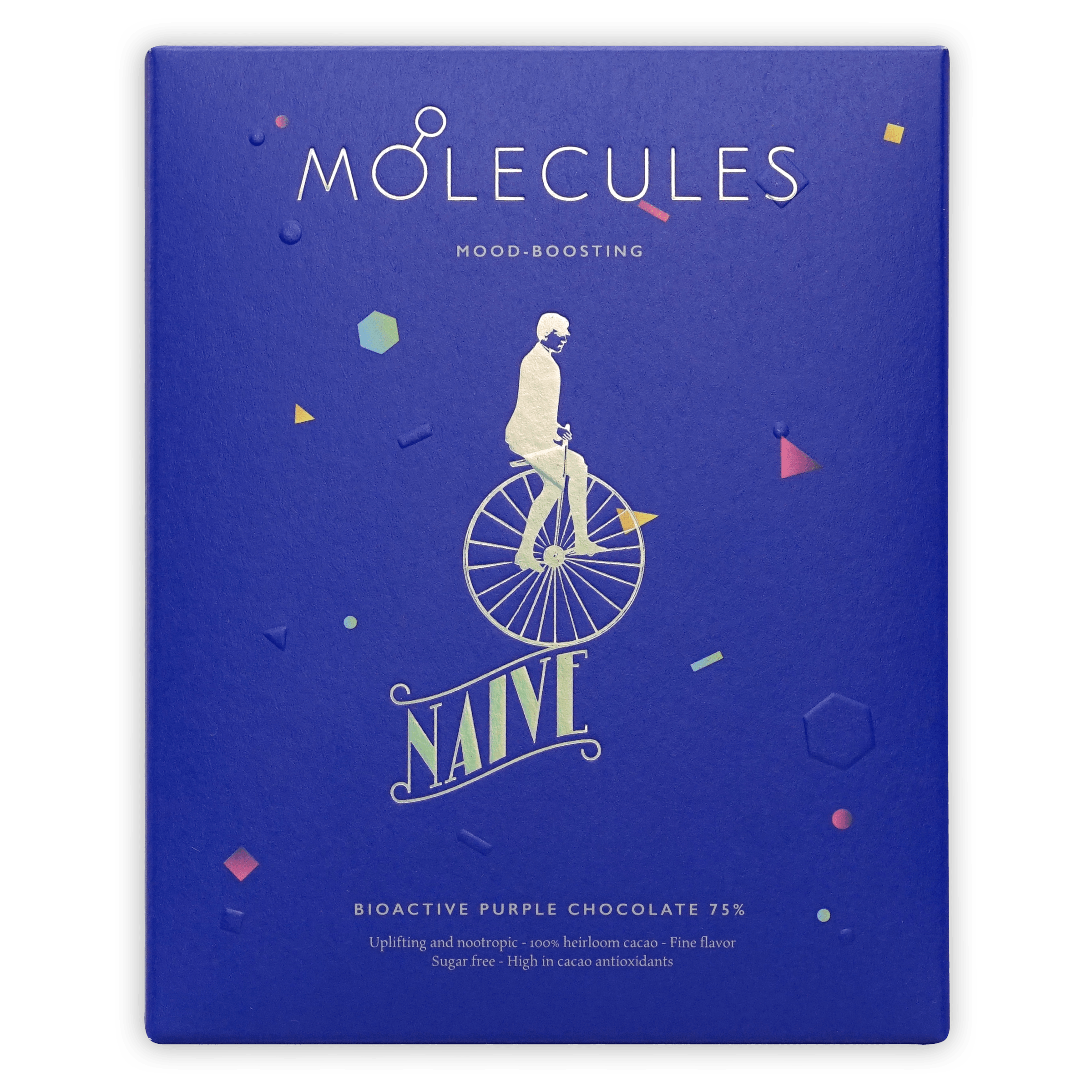 Naive Molecules Bioactive Chocolate 75% Dark - Premium Organic Cacao for Health & Wellness - Perfect for Gifting, Desserts & Healthy Snacking