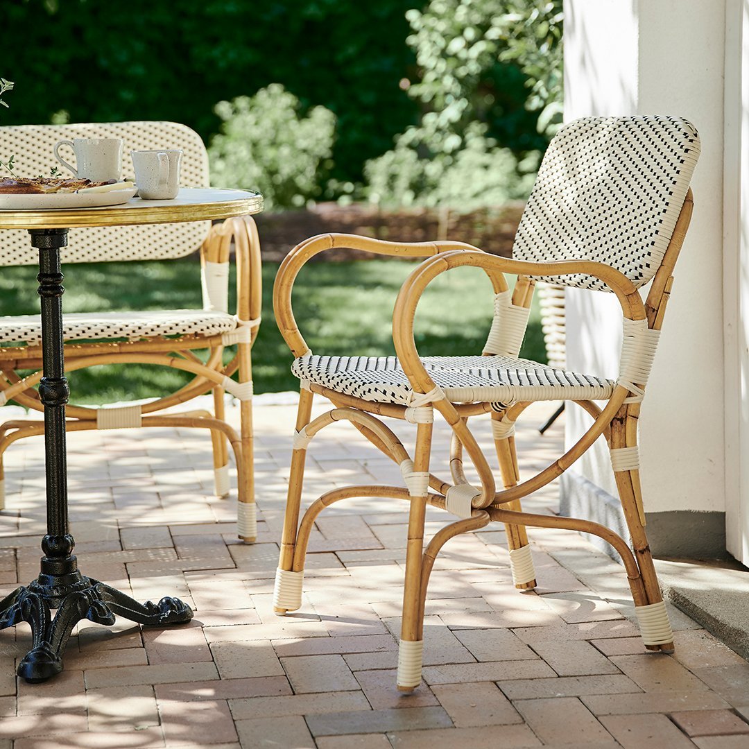 Albini Helg Bistro Chair by Sika Design - Modern Outdoor Dining Chair for Patio, Garden, and Restaurant Use