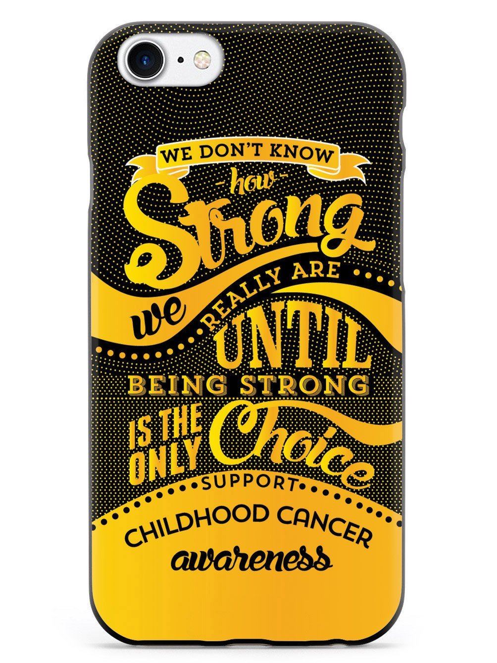 Inspired Cases - Shockproof iPhone 8 Case with 3D Textured Design | Compatible with Apple iPhone 8 | Childhood Cancer Awareness Support | Perfect for Daily Protection & Outdoor Activities