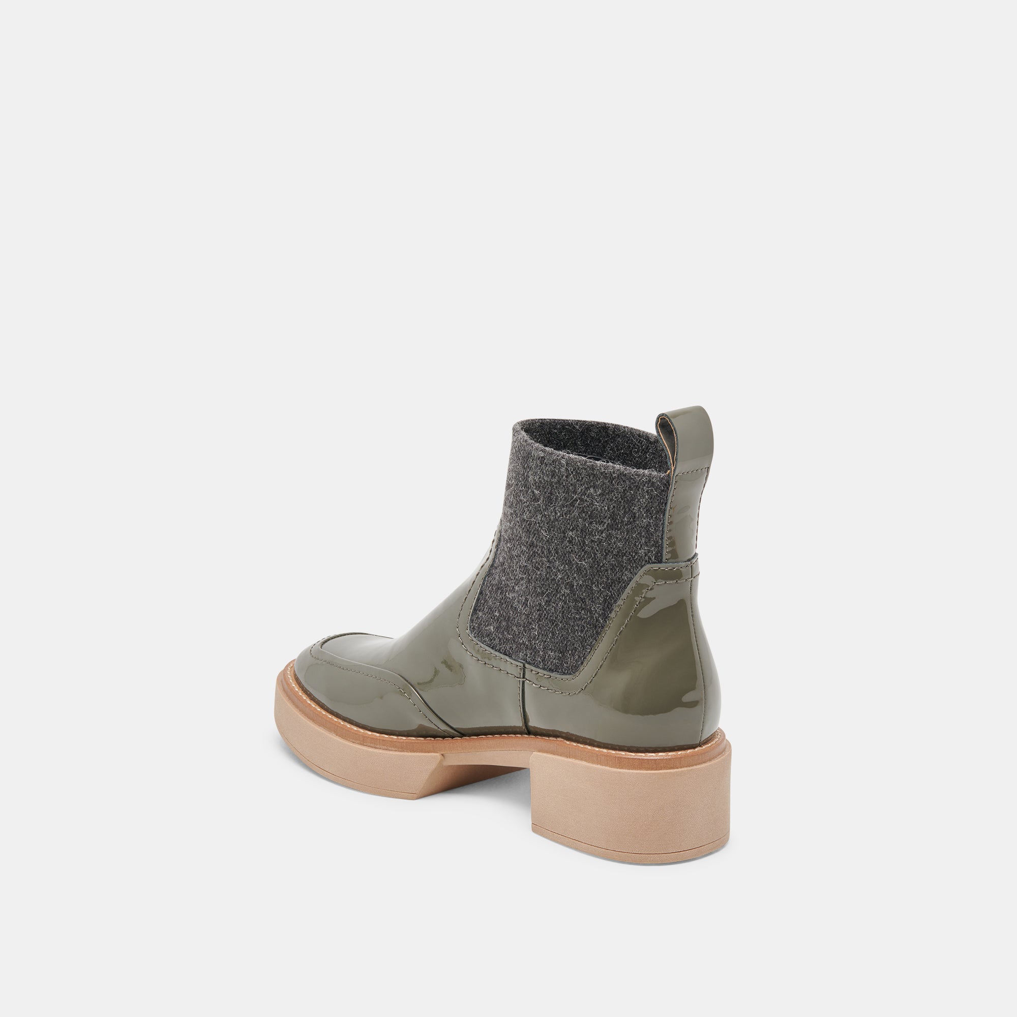 Saline H2O Booties Dark Olive Crinkle Patent - Waterproof Beach Shoes for Women, Comfortable Swim Shoes for Pool, Surfing & Water Sports