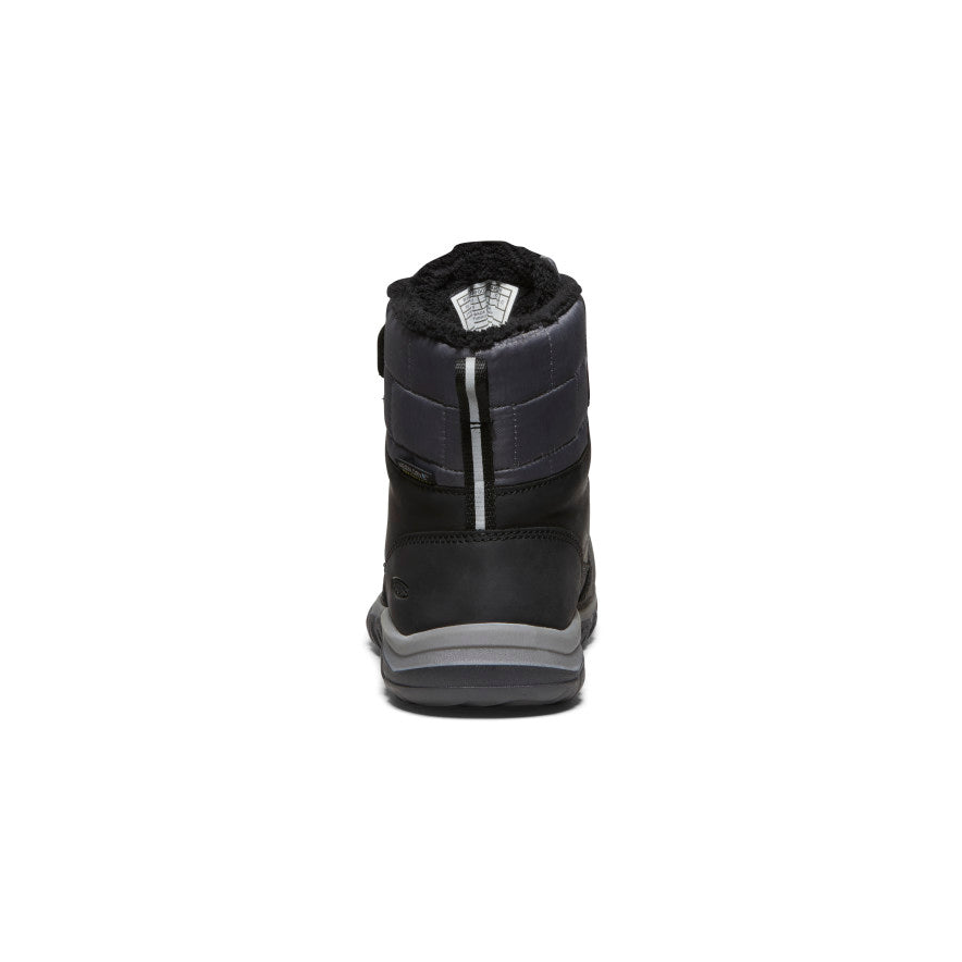 Kids' Kanibou Waterproof Winter Snow Boots - Black/Magnet - Warm & Comfortable for Outdoor Play, Snow Days & Cold Weather Adventures
