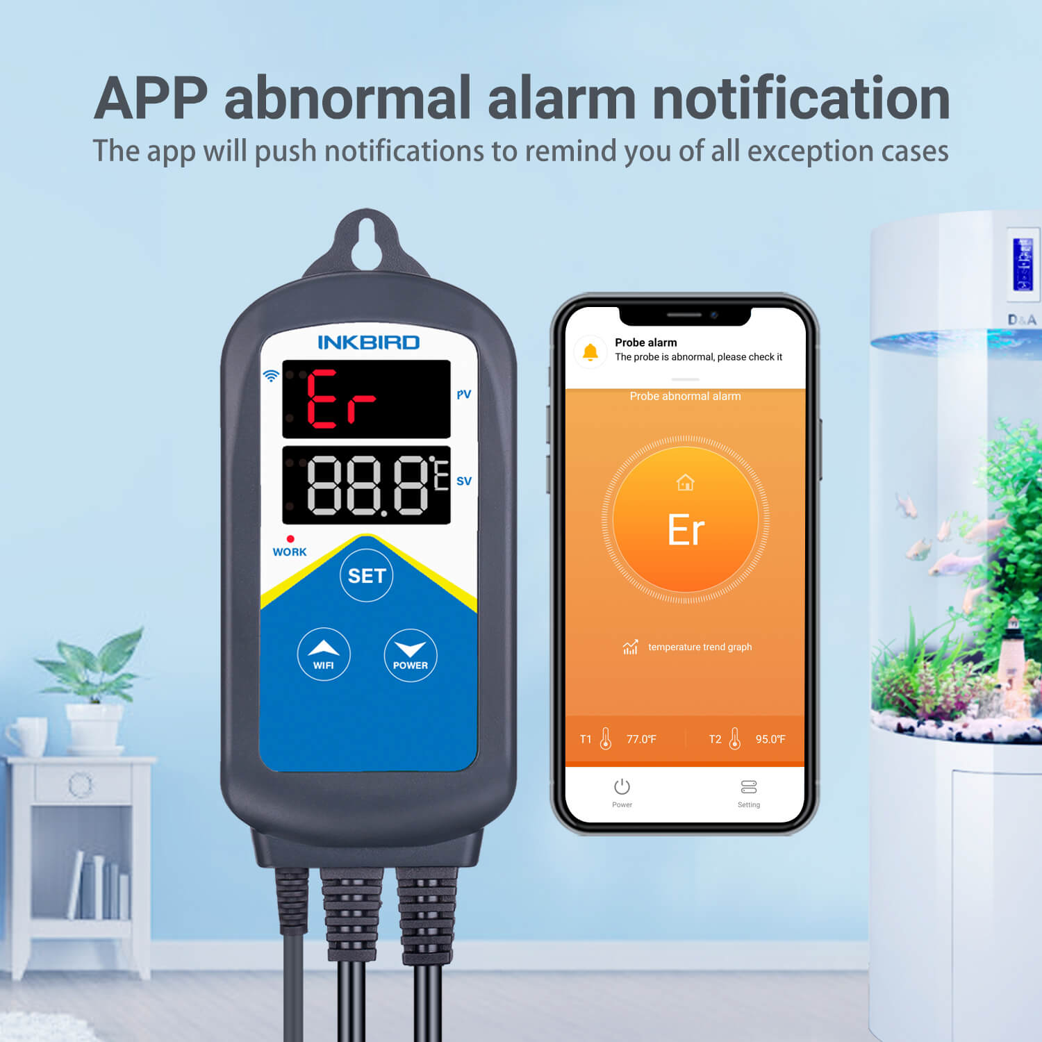 Premium Aquarium Temperature Controller - Digital Heater & Chiller Thermostat for Fish Tanks - Ideal for Tropical Fish, Coral Reefs & Marine Life Habitats