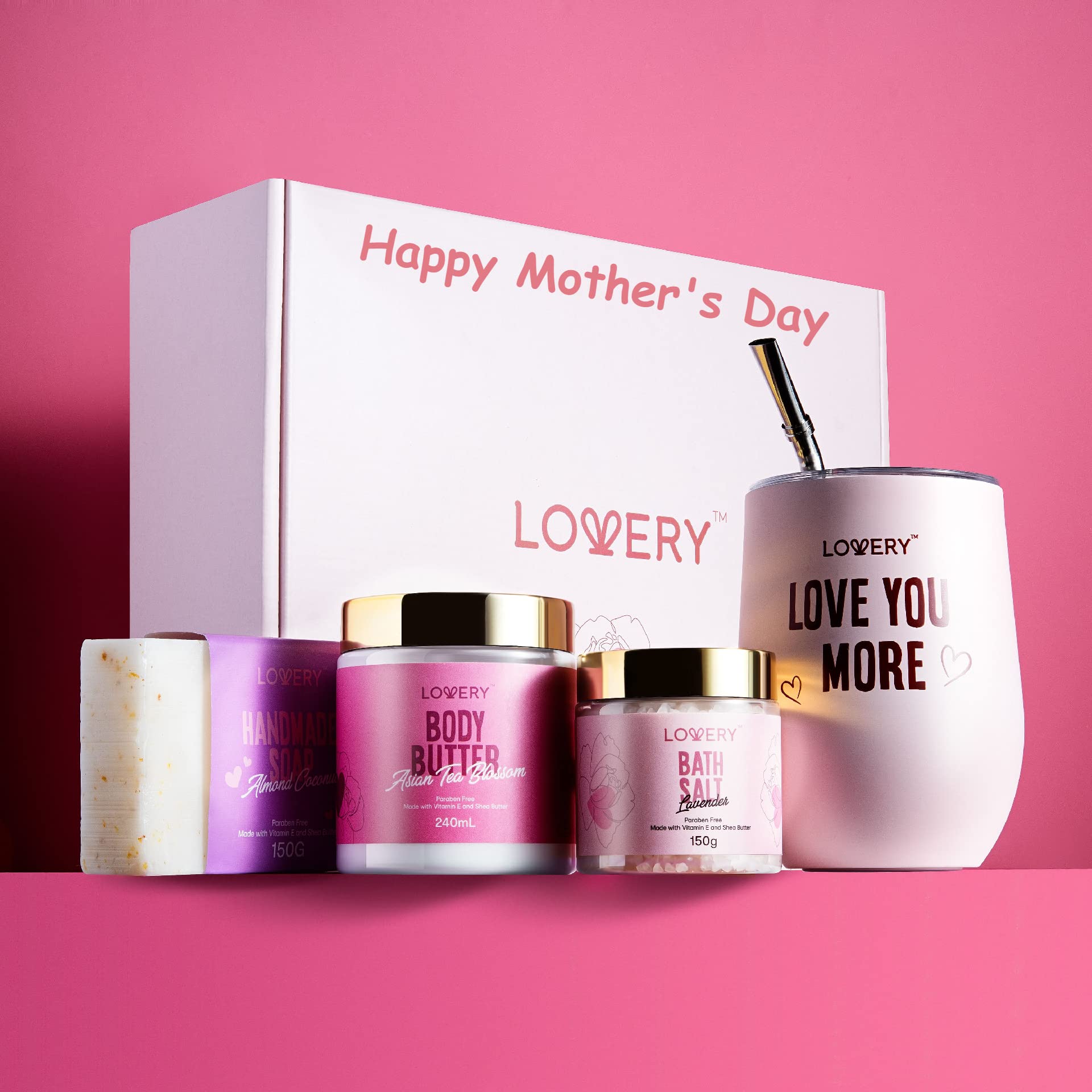 Luxury Spa Gift Set for Mom - Relaxing Birthday & Mother's Day Gifts for Women - Stress Relief Care Package with Essential Oils & Bath Salts - Perfect Present from Daughter or Son - Ideal for Self-Care, Pampering & Relaxation at Home