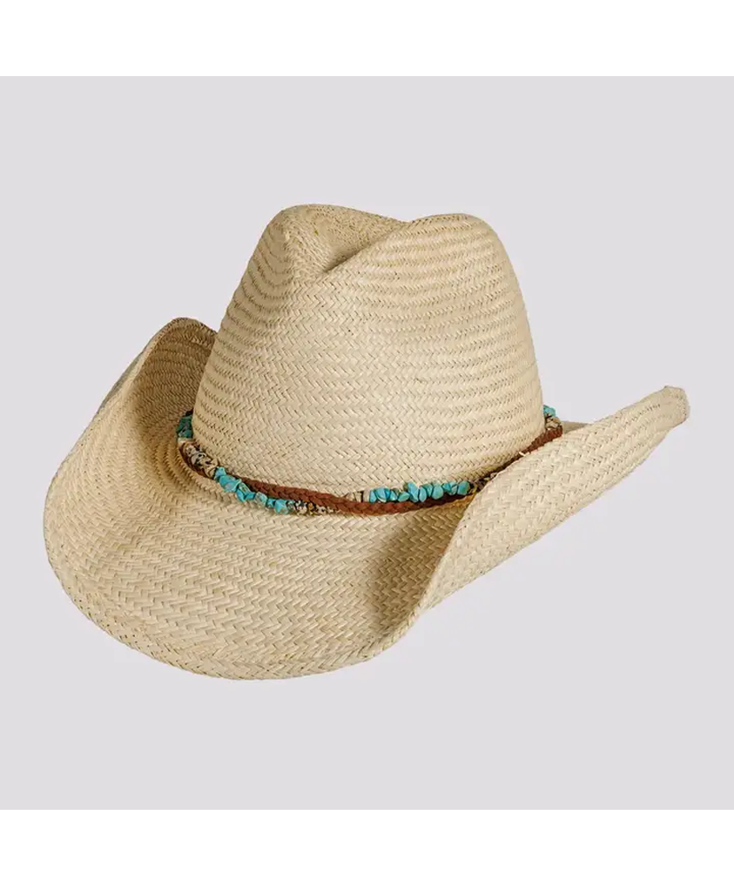 The Destin Cowboy Straw Hat by American Hat Makers - Western Style Sun Protection for Outdoor, Rodeo & Country Events