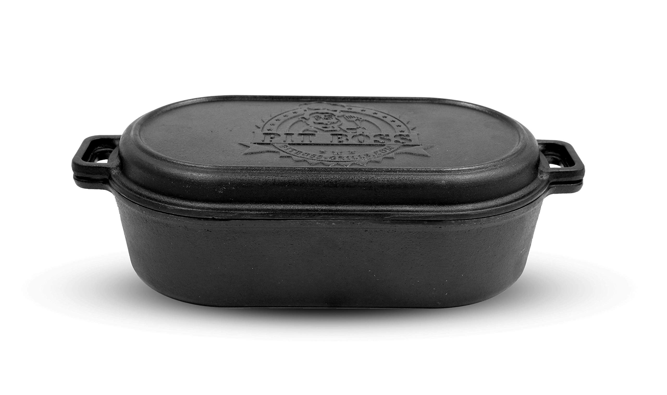 Pit Boss 6 Quart Cast Iron Dutch Oven with Lid - Perfect for Braising, Roasting, and Slow Cooking in Oven or Campfire