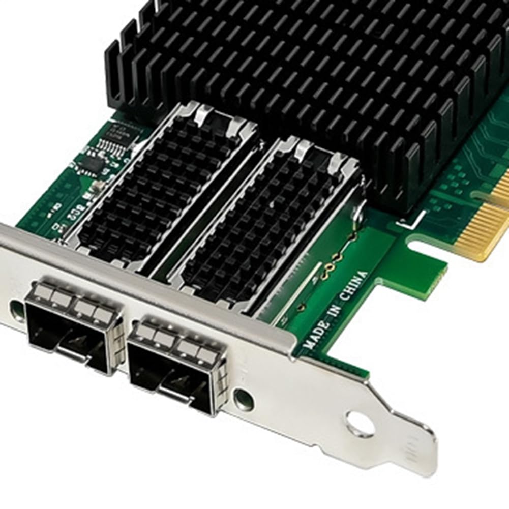 Dual-Port 25G SFP28 & 10G Fiber Optic Network Card - PCIe X8/X4 Ethernet Adapter for High-Speed Server, Data Center, and Enterprise Networking
