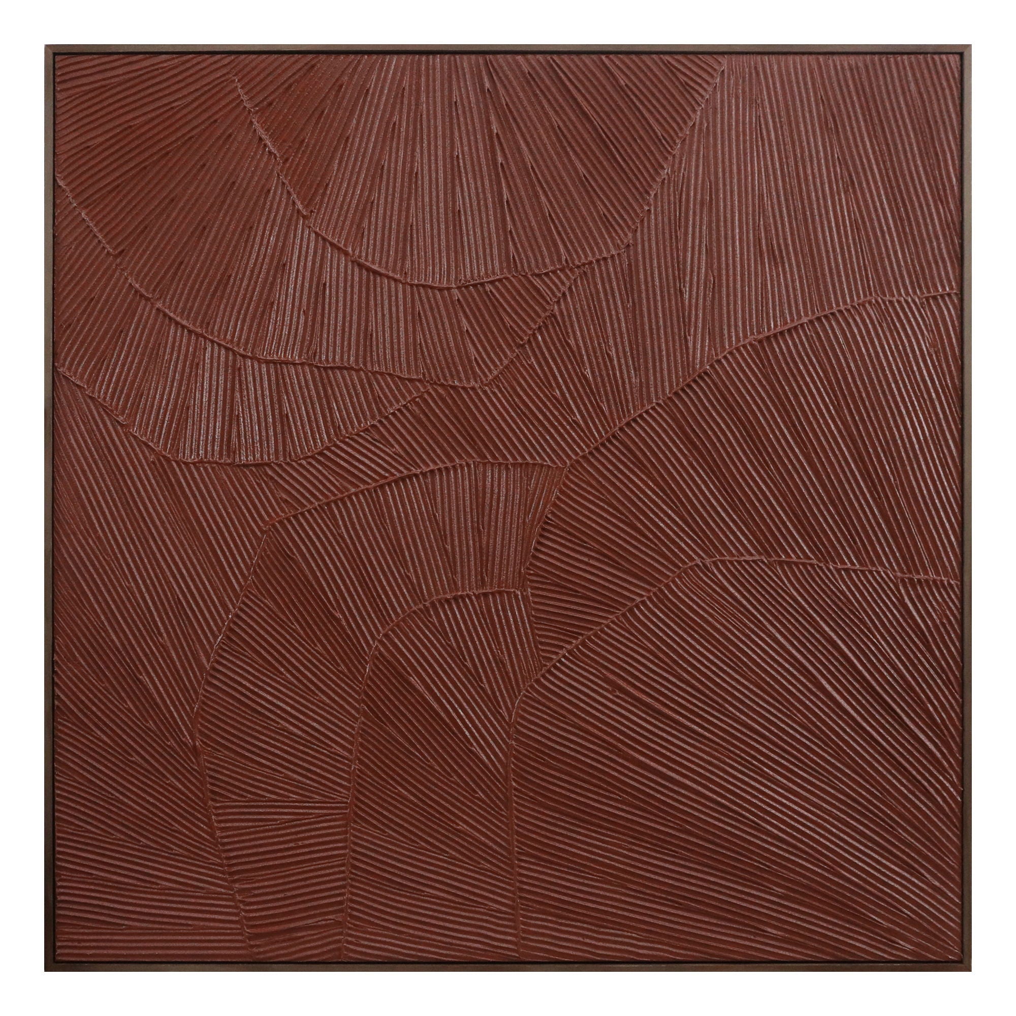 Flutter Framed Painting - Elegant Maroon Wall Art for Living Room, Bedroom & Office Decor