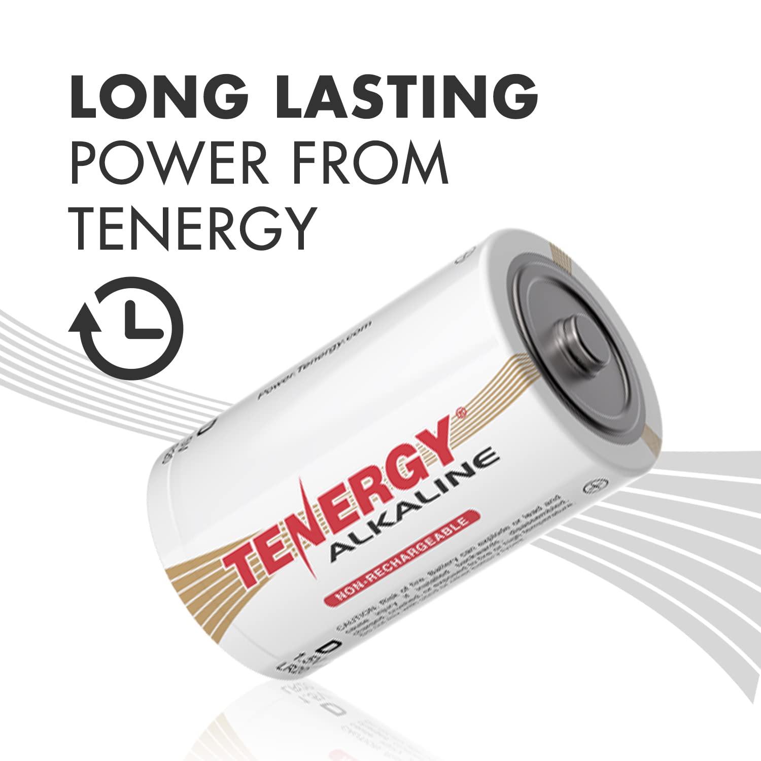 Tenergy 24 Pack 1.5V Alkaline Batteries - 12 D Cell & 12 C Cell Non-Rechargeable Batteries for Clocks, Remotes, Toys, Flashlights & Electronic Devices | Long-Lasting Power for Home, Office & Emergency Use