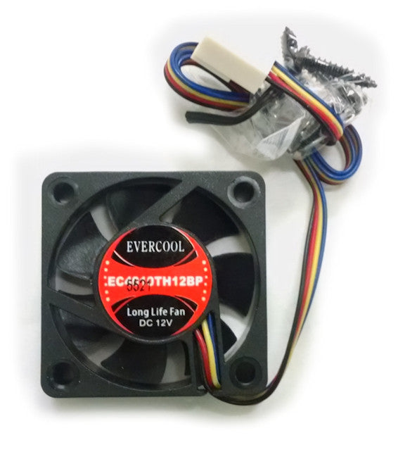 Evercool 60x60x10mm 12V Dual Ball Bearing PWM Cooling Fan EC6010TH12BP - Perfect for PC Case, CPU Cooler & Electronics Cooling Systems