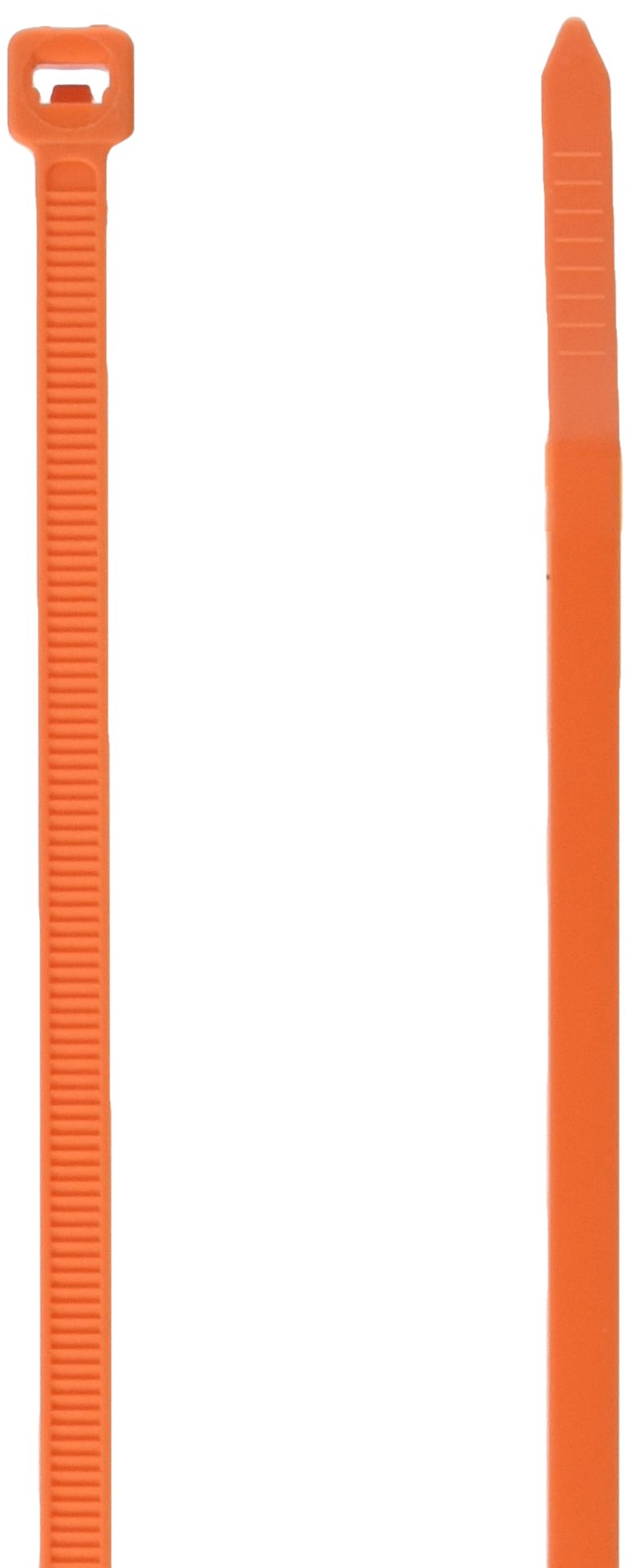 100-Pack Neon Orange 11-Inch Multi-Purpose Locking Cable Ties - Heavy Duty Reusable Zip Ties for Organizing, Bundling Wires, Securing Tools & Outdoor Use