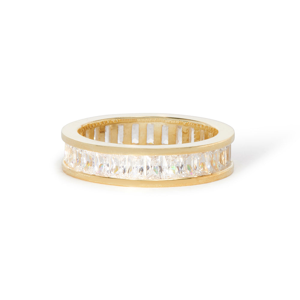 Elegant Baguette Ring for Women - Dainty Stackable Minimalist Ring - Perfect for Everyday Wear, Gift Giving & Special Occasions