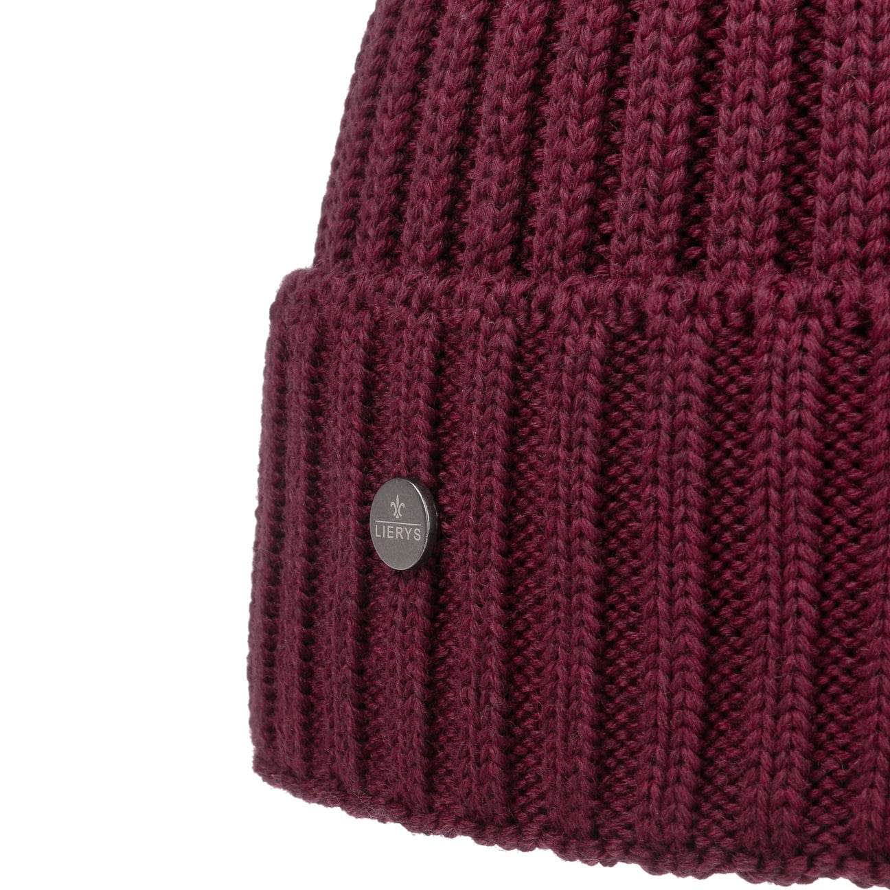 Lierys Merino Wool Rib Knit Beanie - Soft Winter Hat for Men & Women - Perfect for Skiing, Hiking & Cold Weather Activities