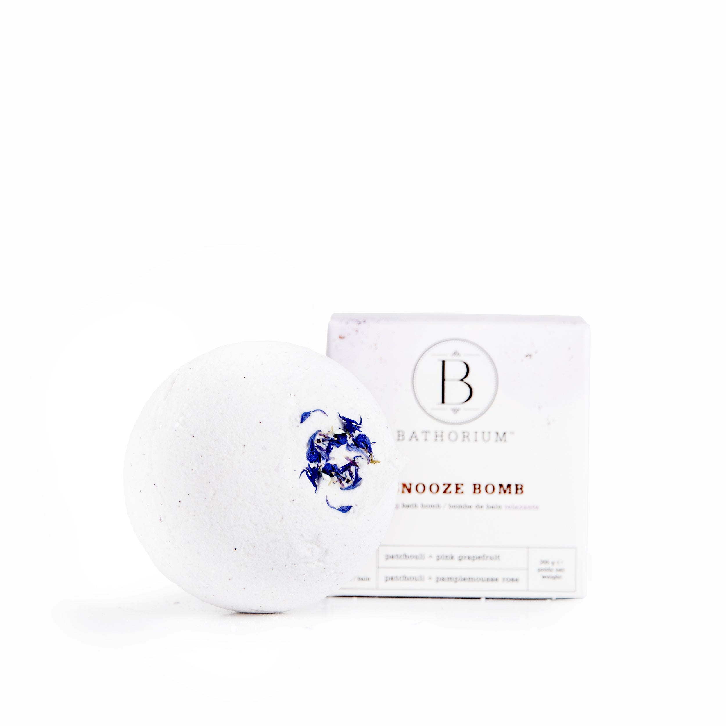 Bathorium Snooze Bomb Bath Bomb - Relaxing Lavender & Chamomile Essential Oil Bath Soak for Stress Relief & Better Sleep | Perfect for Nighttime Baths & Self-Care Rituals