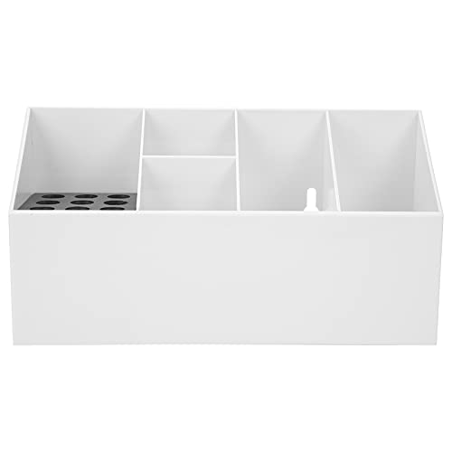 Professional Hairdressing Tool Storage Box - White Scissors Organizer for Salon & Home Use | Durable & Spacious Beauty Equipment Case for Stylists & Barbers