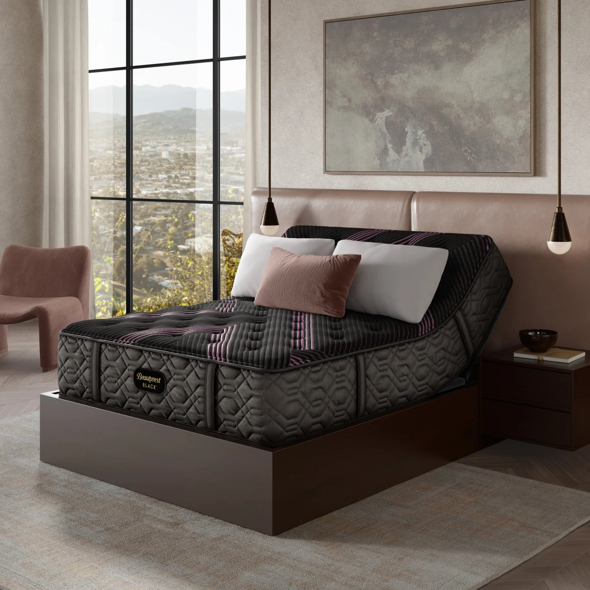 Beautyrest Black Series 2 Plush Mattress - Queen Size Luxury Memory Foam Hybrid Bed for Side Sleepers - Perfect for Master Bedrooms & Guest Rooms