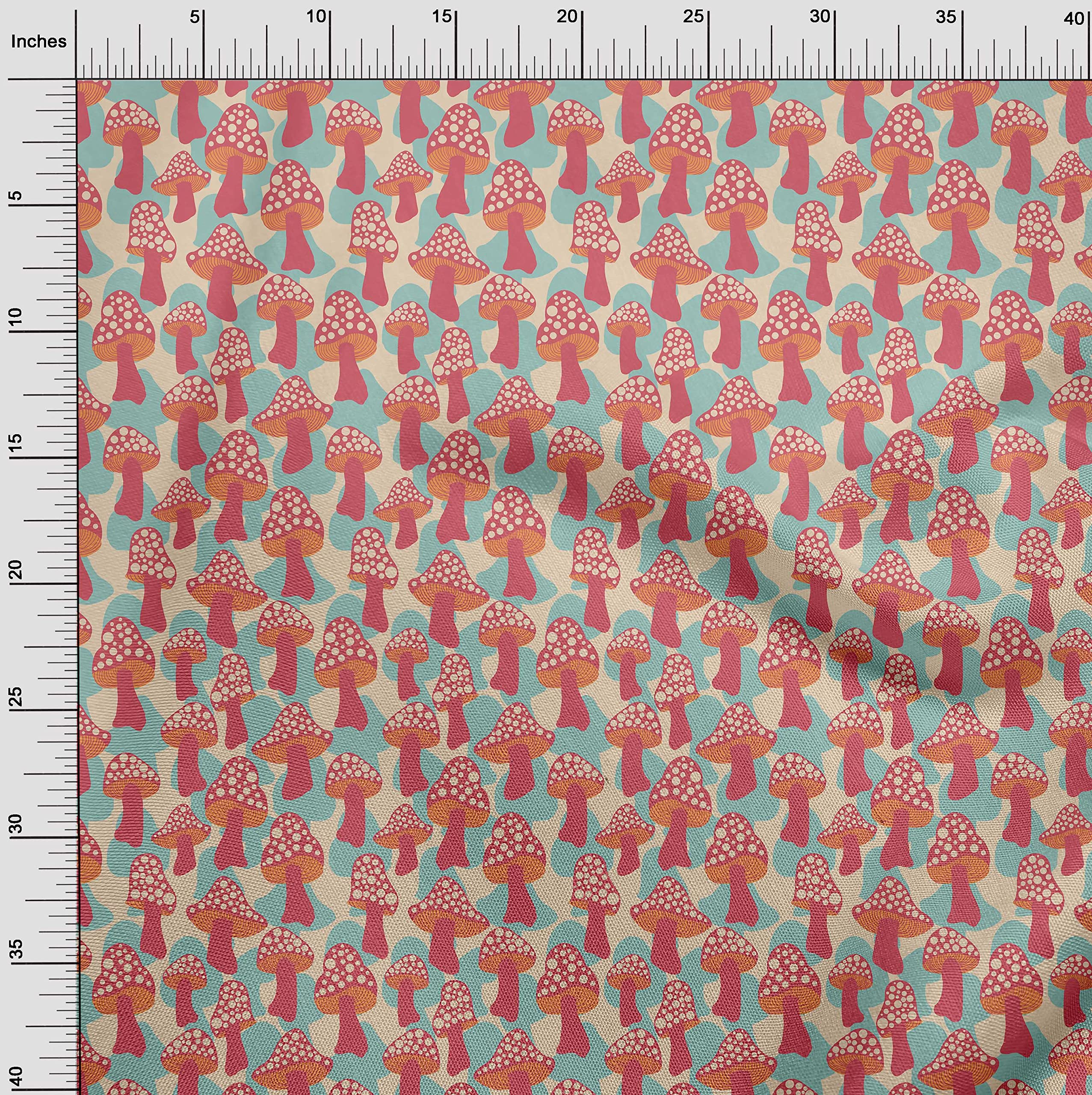 oneOone Rayon Red Fabric - 56 Inch Wide Printed DIY Sewing Material for Clothing & Crafts | Soft, Drapeable Asian-Inspired Fabric by The Yard | Perfect for Dresses, Blouses, Scarves & Home Decor Projects