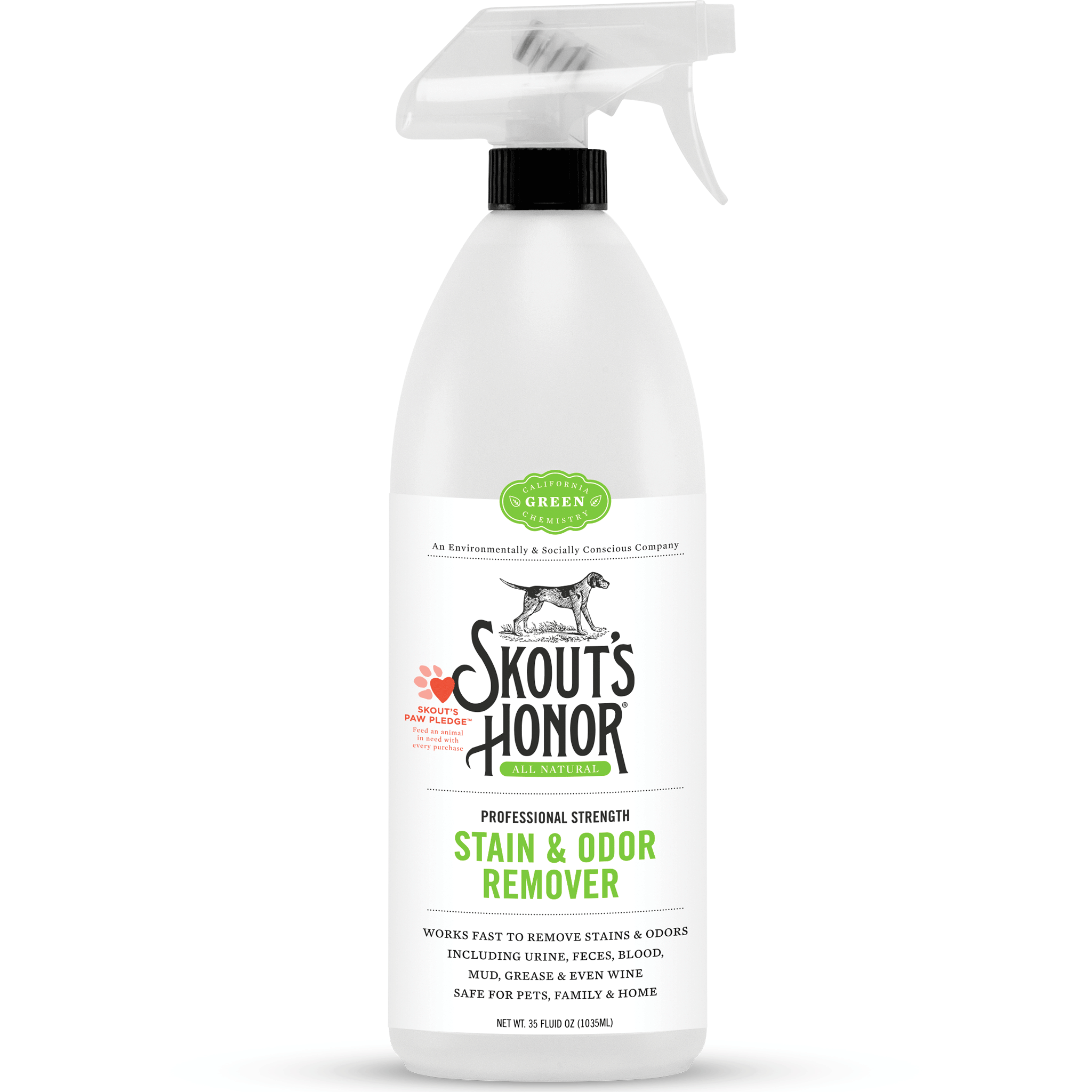 Skout's Honor Dog Stain & Odor Remover - Natural Pet Cleaner for Carpets, Furniture & Floors | Eliminates Stains & Odors | Perfect for Pet Accidents & Daily Cleaning