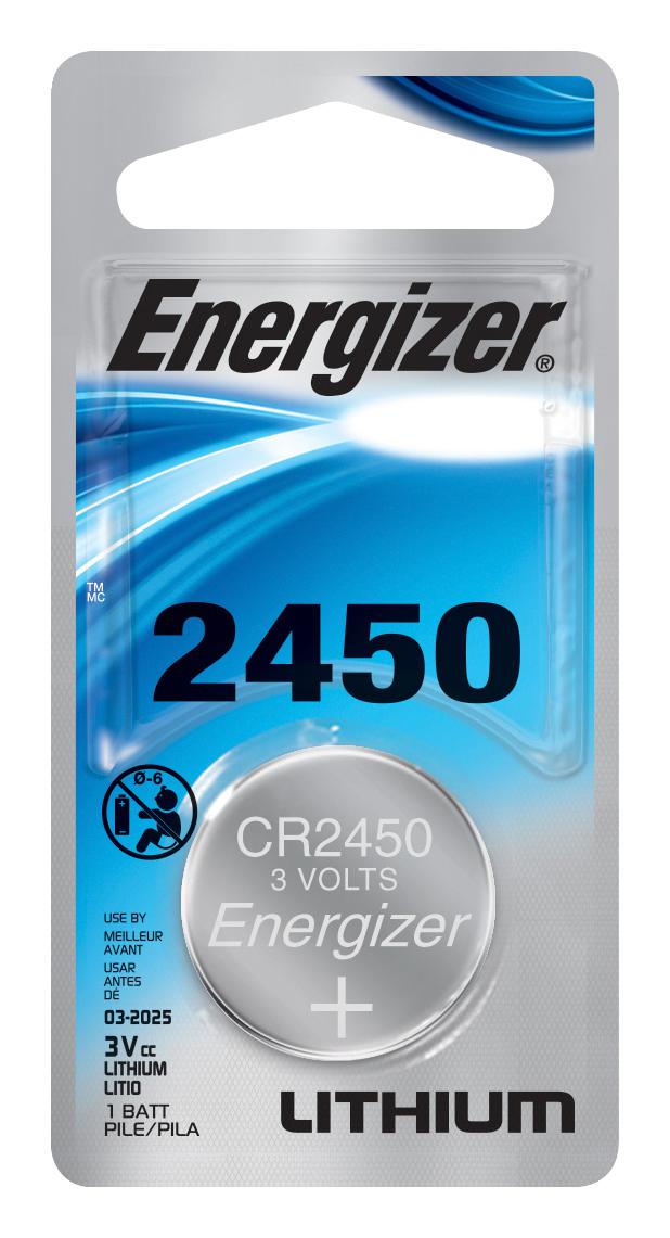 Energizer 2450 3V Lithium Battery - Long-Lasting Power for Cameras, Flashlights & Medical Devices | High-Performance Lithium Coin Cell Battery for Electronics & Watches