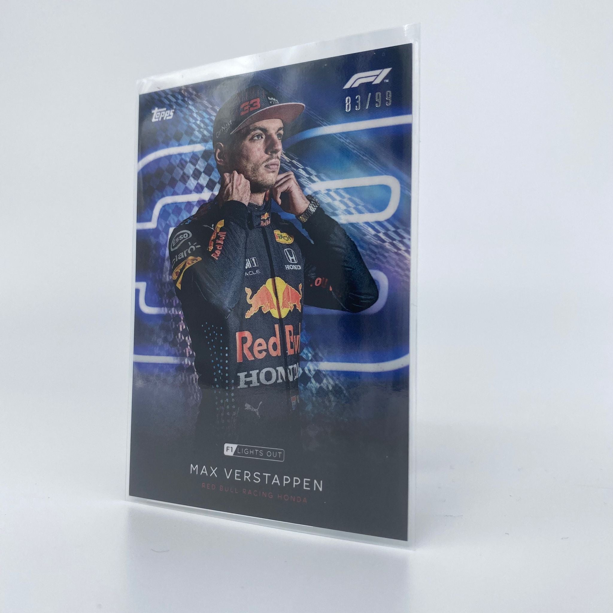 Max Verstappen 99 Drivers Blue Parallel Racing Card - Perfect for F1 Collectors, Sports Memorabilia Enthusiasts & Race Fans