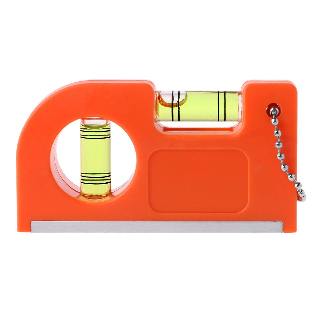 Mini Magnetic Keychain Level Ruler - Portable Bubble Level for DIY & Construction