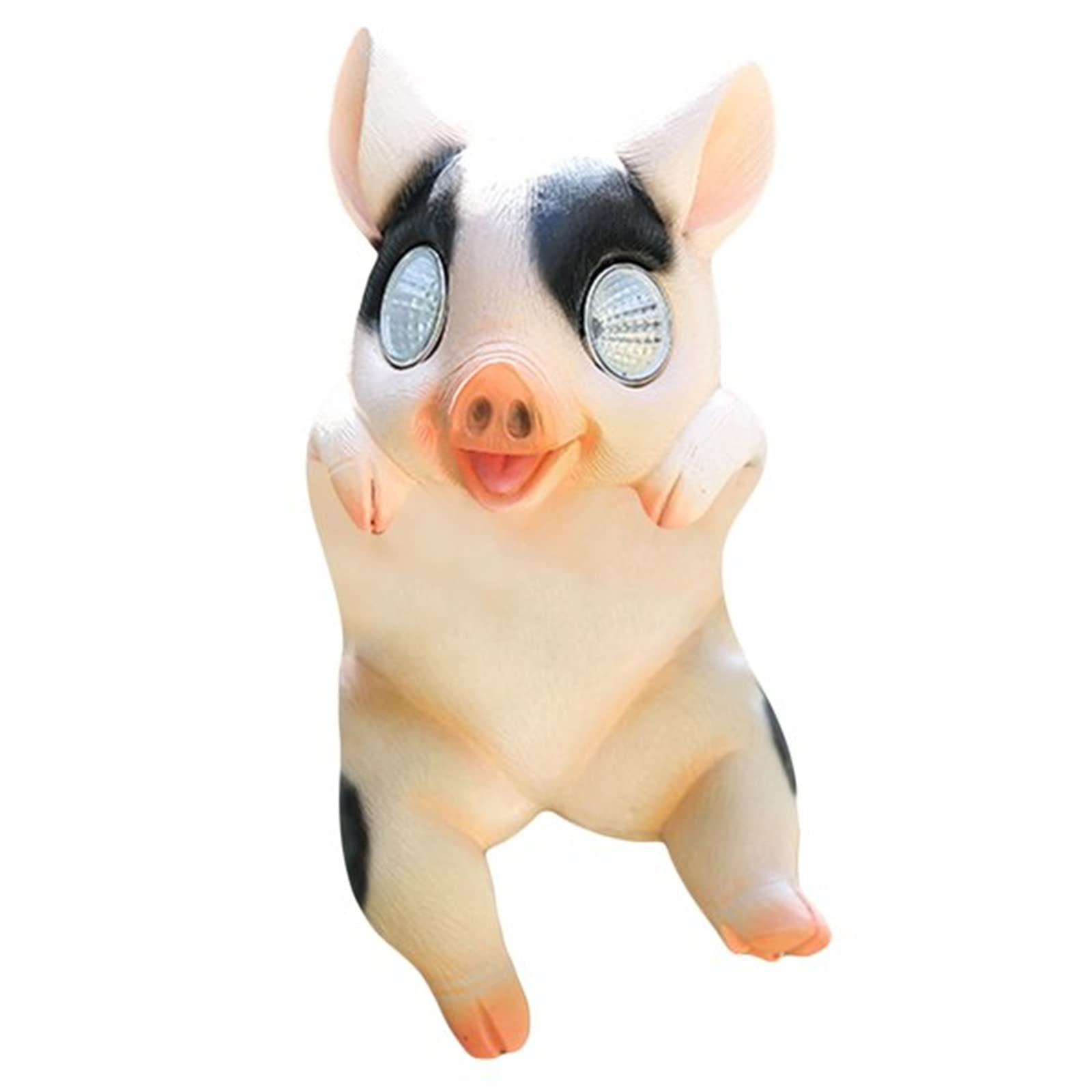 Solar Garden Lights - LED Animal Figurines (Frog, Pig, Dog) for Outdoor Decoration | Energy Saving Yard Lamps & Christmas Tree Garland | Perfect for Patio, Lawn, Garden & Holiday Decor (Pink, One Size)