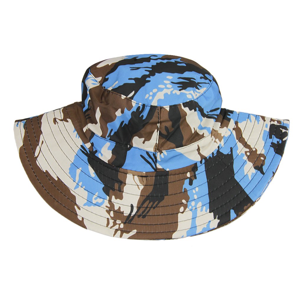 Kids Camo Bucket Hat with Wide Brim - UPF 50+ Sun Protection for Boys & Girls - Outdoor Adventure, Beach, Hiking & Summer Activities