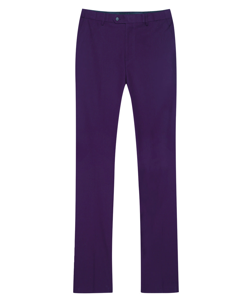3 Piece Slim Fit Classic Casual Violet Purple Suit for Men - Business Formal & Wedding Attire - Office, Party, Special Occasion Outfit
