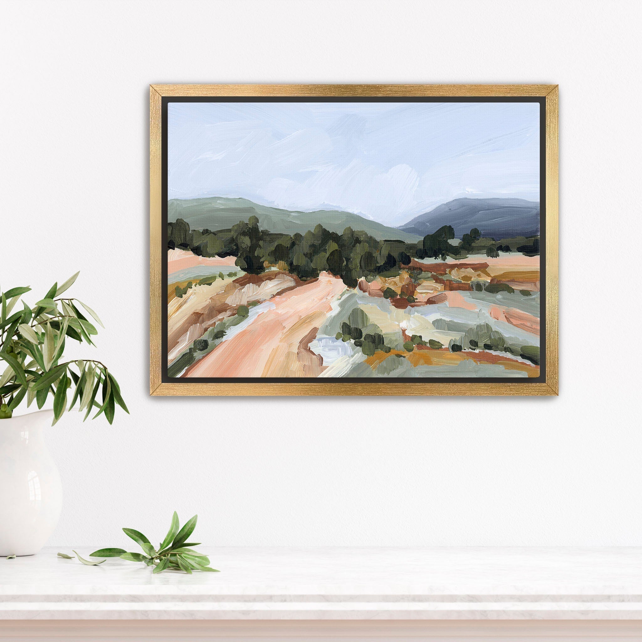 Heart of the Mountains Wall Art Print - Nature Landscape Painting for Home & Office Decor - Perfect for Living Room, Bedroom or Office Wall Decor
