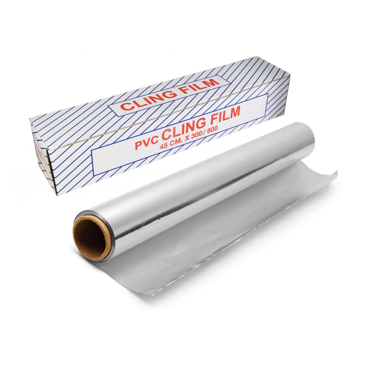 Premium PVC Cling Film 45cm - Heavy Duty Food Wrap for Freshness, BPA Free, Ideal for Kitchen Storage, Meal Prep & Leftovers