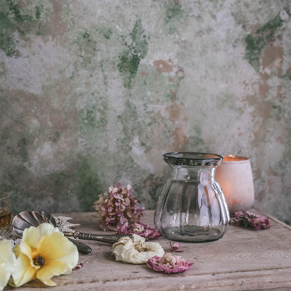 Eco-Friendly Small Recycled Glass Vase for Flowers - Perfect for Home Decor, Wedding Centerpieces & Gift Giving